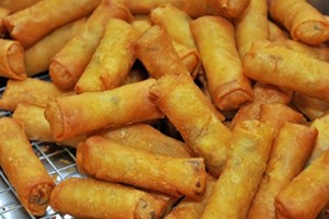 Beef and Vegetable Spring Rolls